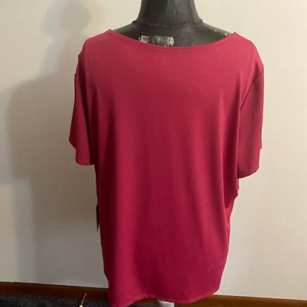Ruby Red Raspberry shirt, size 1X - Picture 3 of 5